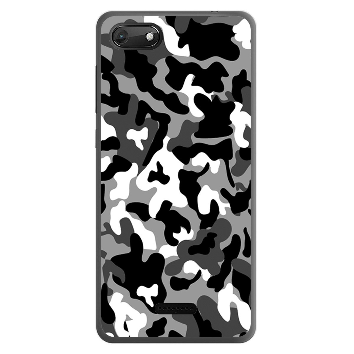 Funda Gel Tpu para Wiko Harry2 diseño Snow Camuflaje Dibujos