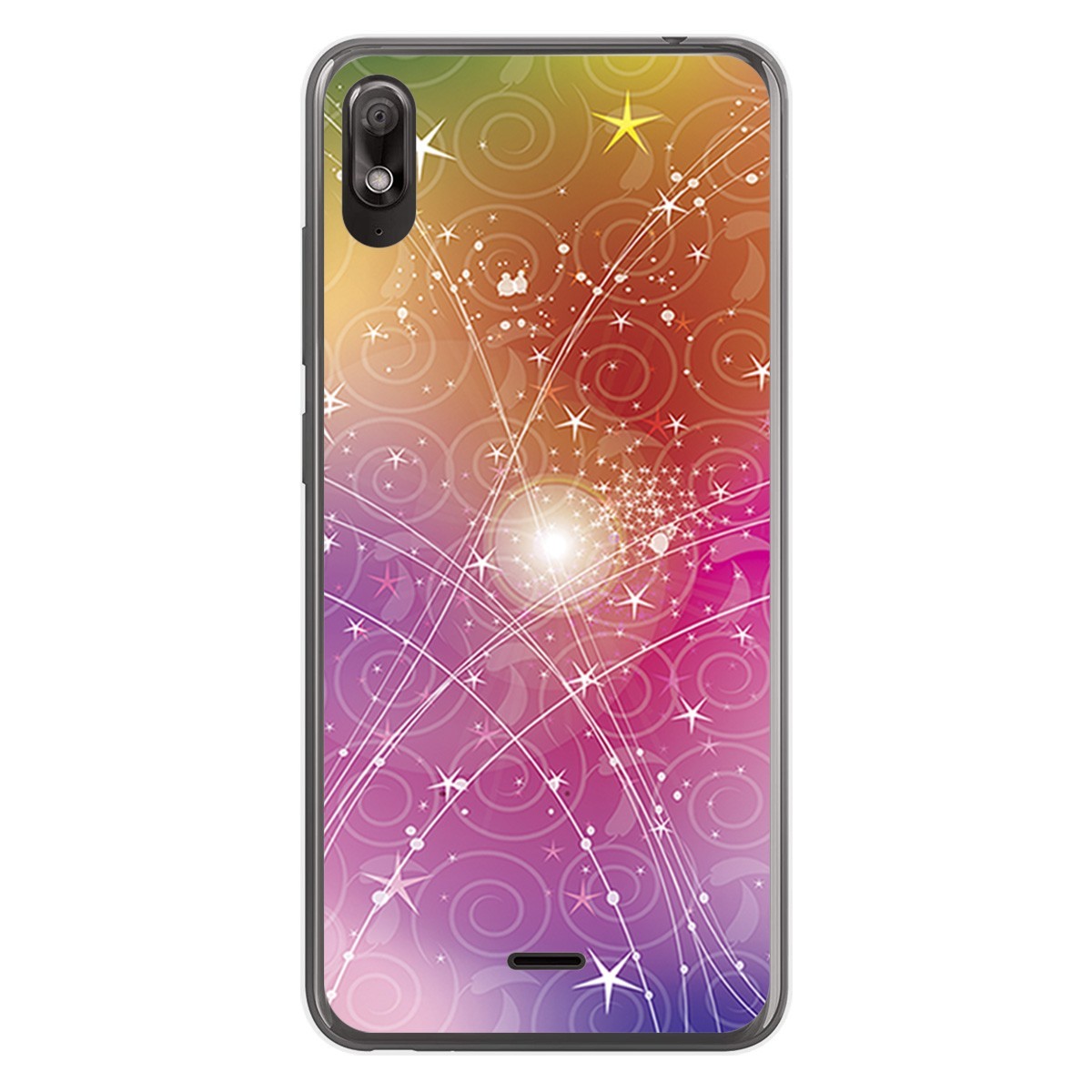 Funda Gel Tpu para Wiko View2 Go diseño Abstracto Dibujos