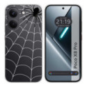 Funda Silicona Transparente para Xiaomi Poco X8 Pro 5G diseño Araña Dibujos