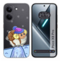 Funda Silicona Transparente para Xiaomi Poco X8 Pro 5G diseño Cabra Dibujos
