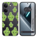 Funda Silicona Transparente para Xiaomi Poco X8 Pro 5G diseño Cactus Dibujos