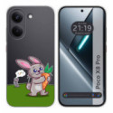 Funda Silicona Transparente para Xiaomi Poco X8 Pro 5G diseño Conejo Dibujos