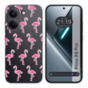 Funda Silicona Transparente para Xiaomi Poco X8 Pro 5G diseño Flamenco Dibujos