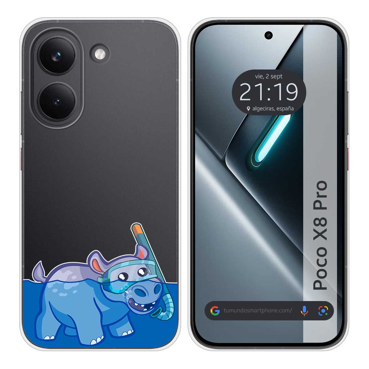 Funda Silicona Transparente para Xiaomi Poco X8...