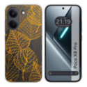 Funda Silicona Transparente para Xiaomi Poco X8 Pro 5G diseño Hojas Dibujos