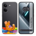 Funda Silicona Transparente para Xiaomi Poco X8 Pro 5G diseño Leopardo Dibujos