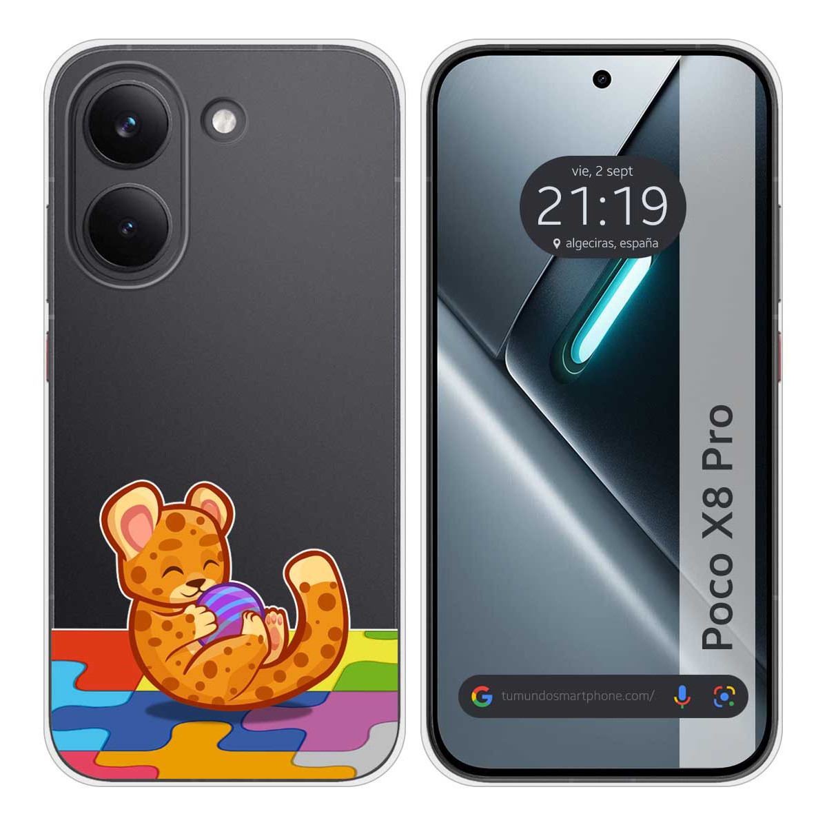 Funda Silicona Transparente para Xiaomi Poco X8...