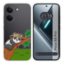 Funda Silicona Transparente para Xiaomi Poco X8 Pro 5G diseño Panda Dibujos