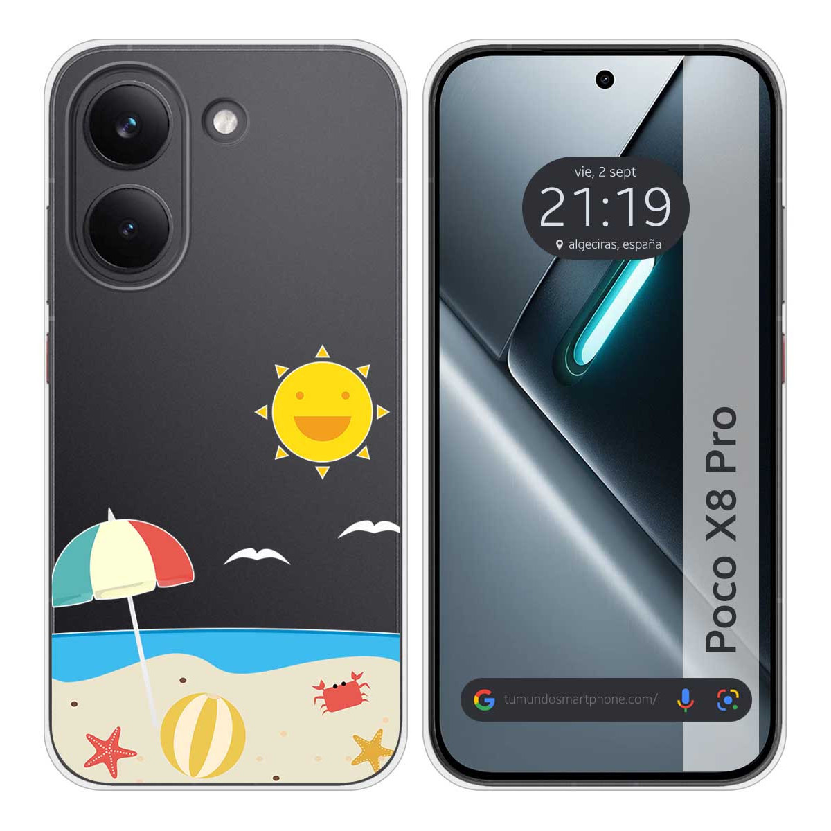 Funda Silicona Transparente para Xiaomi Poco X8...