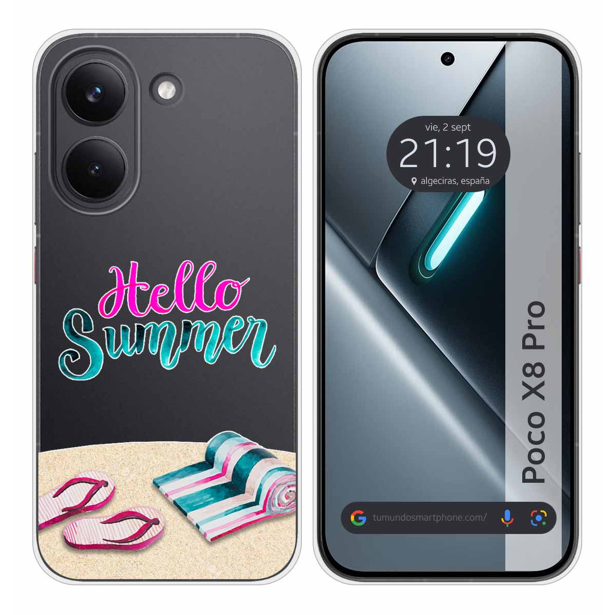 Funda Silicona Transparente para Xiaomi Poco X8...