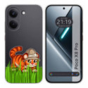 Funda Silicona Transparente para Xiaomi Poco X8 Pro 5G diseño Tigre Dibujos
