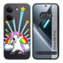 Funda Silicona Transparente para Xiaomi Poco X8 Pro 5G diseño Unicornio Dibujos
