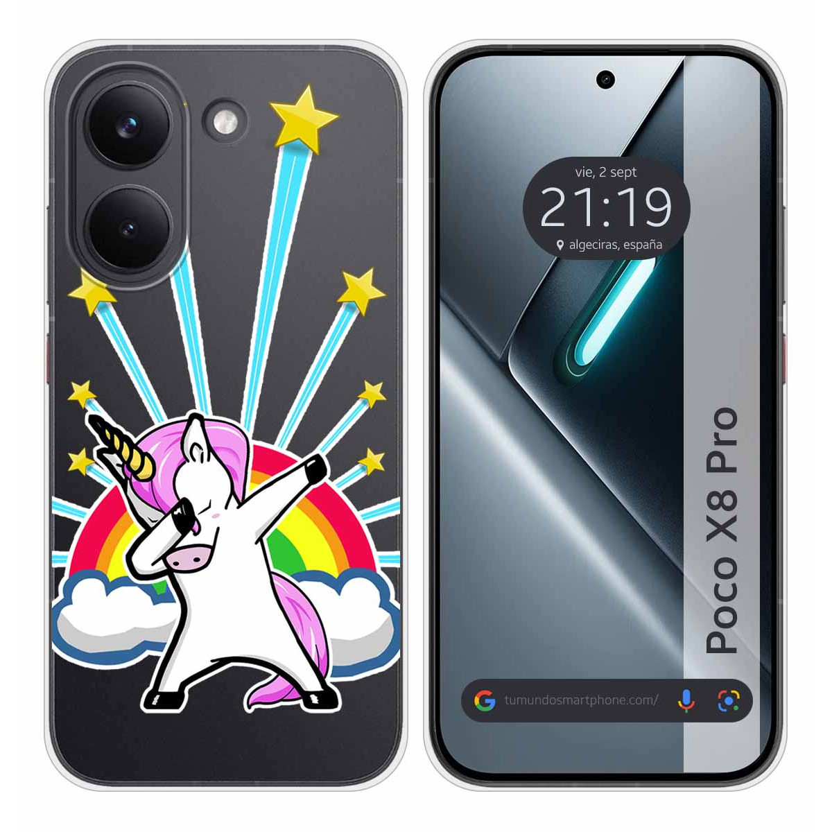 Funda Silicona Transparente para Xiaomi Poco X8...