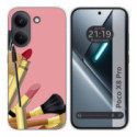 Funda Silicona para Xiaomi Poco X8 Pro 5G diseño Brochas Dibujos