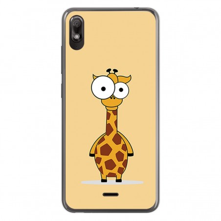 Funda Gel Tpu para Wiko View2 Go diseño Jirafa Dibujos