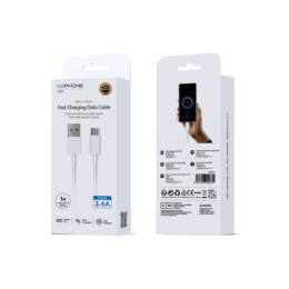 Cable de Carga Rápida Wephone WD12 USB-A a USB-C – 3.4A /... 2