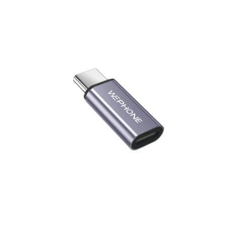 Adaptador de Datos Wephone WG13 – USB Type-C (Macho) a Lightning (Hembra) con Cuerpo Metálico