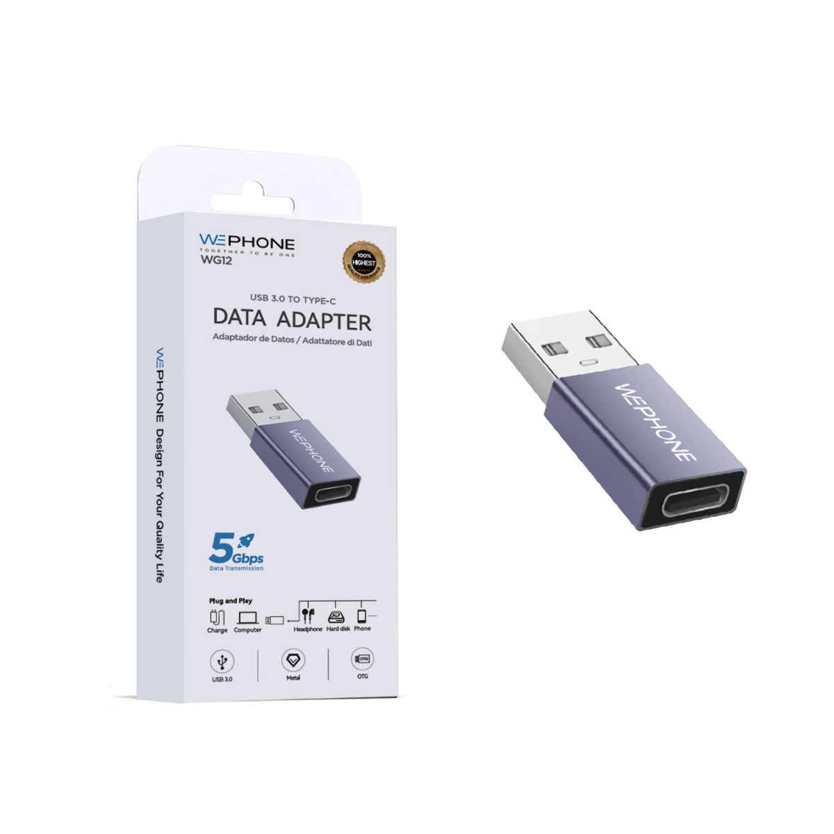 Adaptador de Datos Wephone WG12 – USB 3.0...