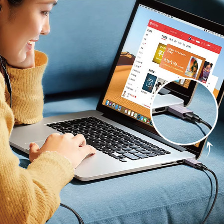 Adaptador de Datos Wephone WG12 – USB 3.0 (Macho) a USB Type-C (Hembra) con Cuerpo Metálico