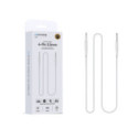 Cable Auxiliar Wephone WG17 – Jack 4-Polos 3,5 mm (1 m) Blanco para Audio y Micrófono