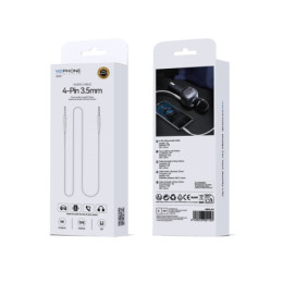 Cable Auxiliar Wephone WG17 – Jack 4-Polos 3,5 mm (1 m)... 2