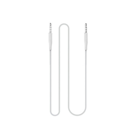 Cable Auxiliar Wephone WG17 – Jack 4-Polos 3,5 mm (1 m) Blanco para Audio y Micrófono