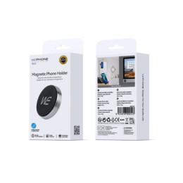 Soporte Magnético Adhesivo Wephone WC03 – Aleación de Aluminio,Compacto,Plata 2