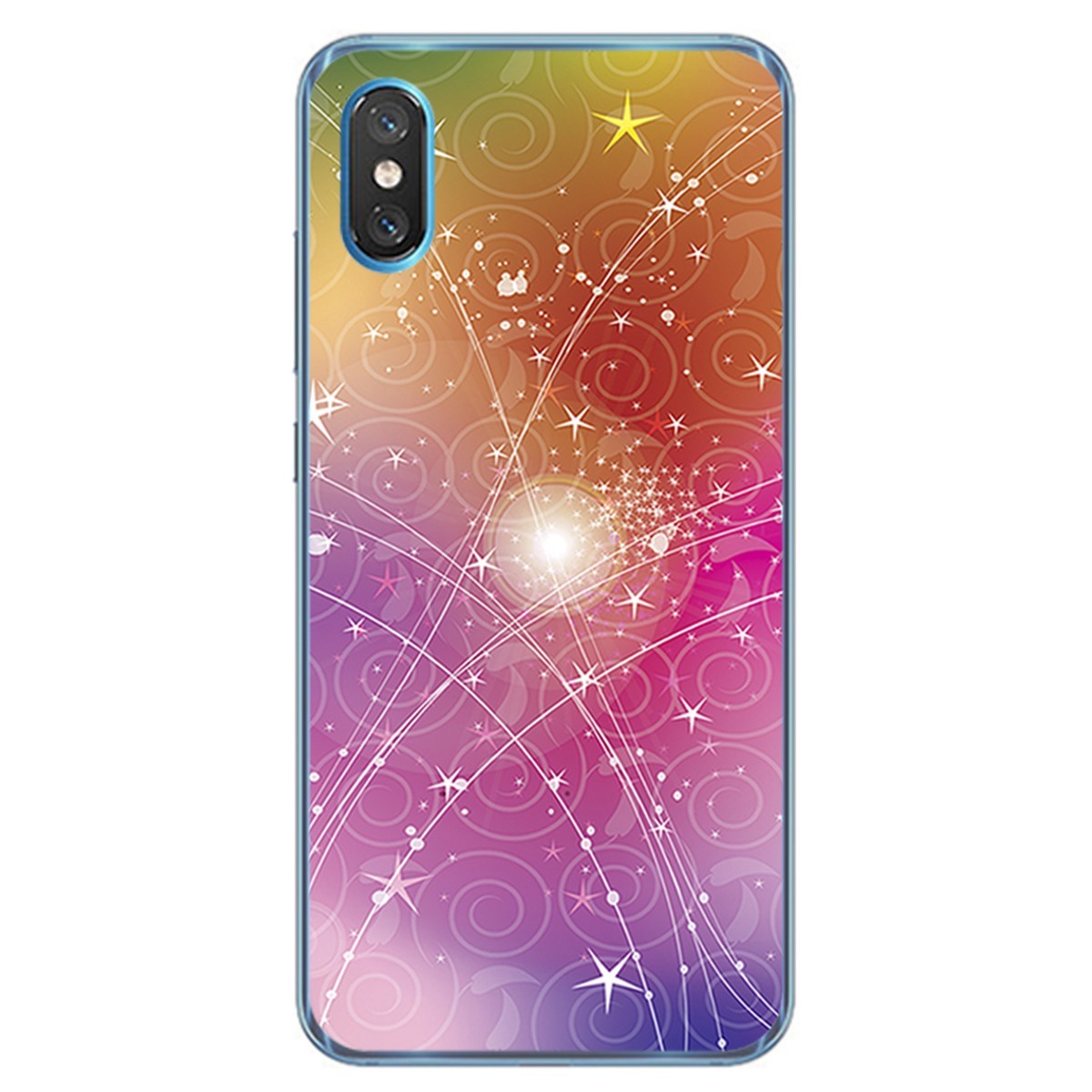 Funda Gel Tpu para Xiaomi Mi 8 Pro diseño Abstracto Dibujos