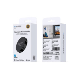 Soporte Magnético Adhesivo Wephone WC03 – Aleación de Aluminio,Compacto,Negro