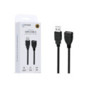 Cable de Extensión USB Wephone WG08 – USB 2.0 (A Macho a A Hembra) de 1.5 Metros Negro