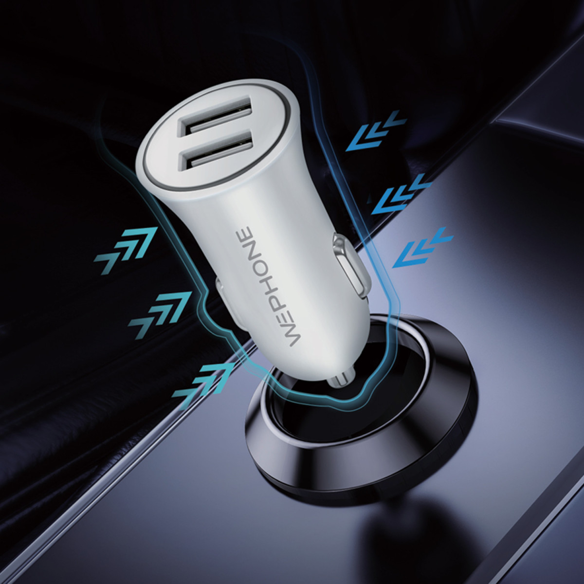 Cargador de Coche Dual USB de 15W / 3A Carga...