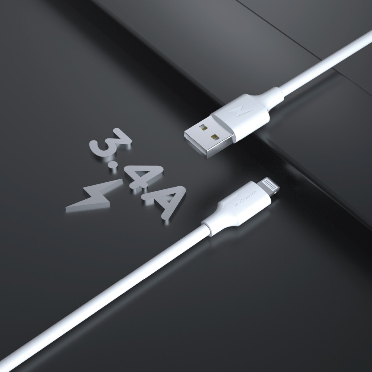 Cable de Carga Rápida Wephone WD04 USB-A a...