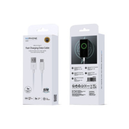 Cable de Carga Rápida Wephone WD10 USB-A a USB-C – 60W /... 2