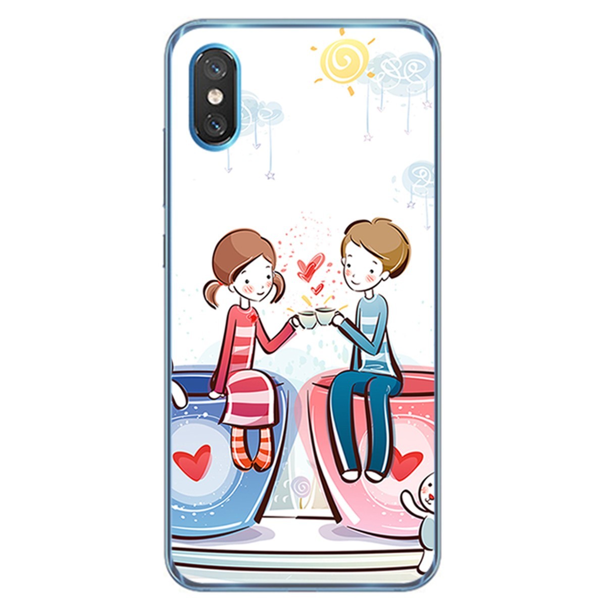 Funda Gel Tpu para Xiaomi Mi 8 Pro diseño Café Dibujos