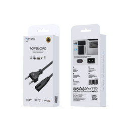 Cable de Alimentación Europeo Wephone WD22 – Tipo 8 (C7)... 2