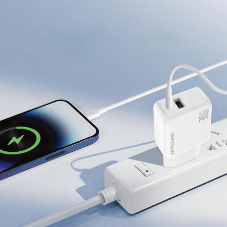Cable de Carga Rápida Wephone WD09 USB-C a Lightning – PD 30W / 1 Metro Blanco