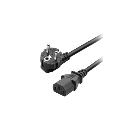 Cable de Alimentación Europeo Wephone WD21 – Schuko Tipo F a IEC C13 (1.5 m) con Enchufe Reforzado