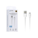 Cable de Carga Rápida Wephone WD24 USB-A a Lightning – 3.4A / 2 Metros Blanco