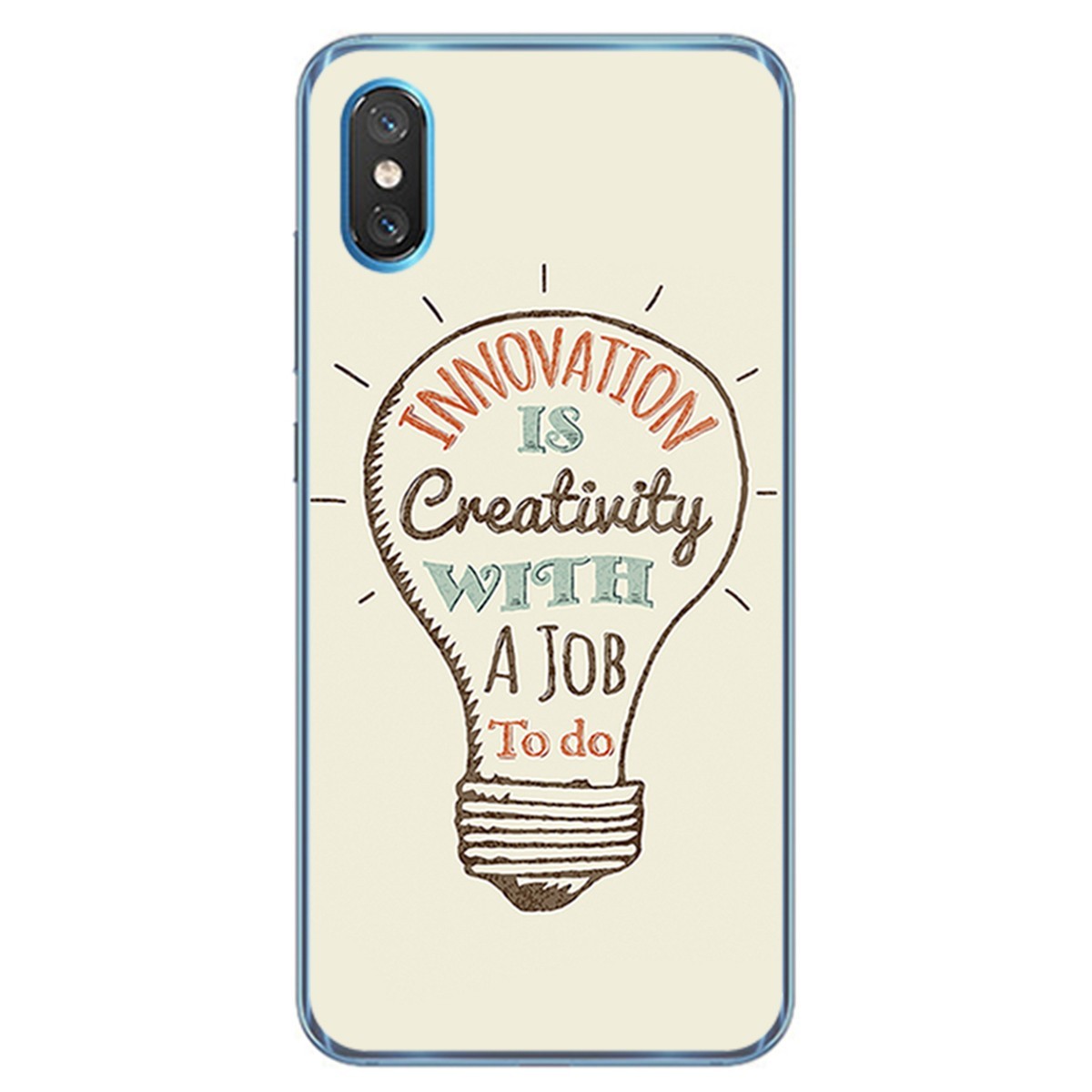 Funda Gel Tpu para Xiaomi Mi 8 Pro diseño Creativity Dibujos