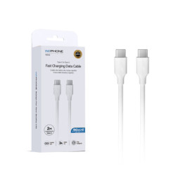 Cable de Carga Rápida Wephone WD06 USB-C a USB-C – PD 60W...