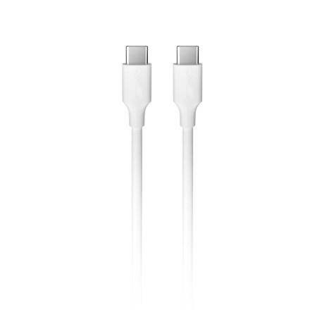 Cable de Carga Rápida Wephone WD06 USB-C a USB-C – PD 60W / 2 Metros Blanco