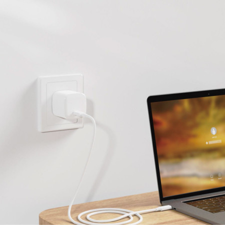 Cable de Carga Rápida Wephone WD06 USB-C a USB-C – PD 60W / 2 Metros Blanco