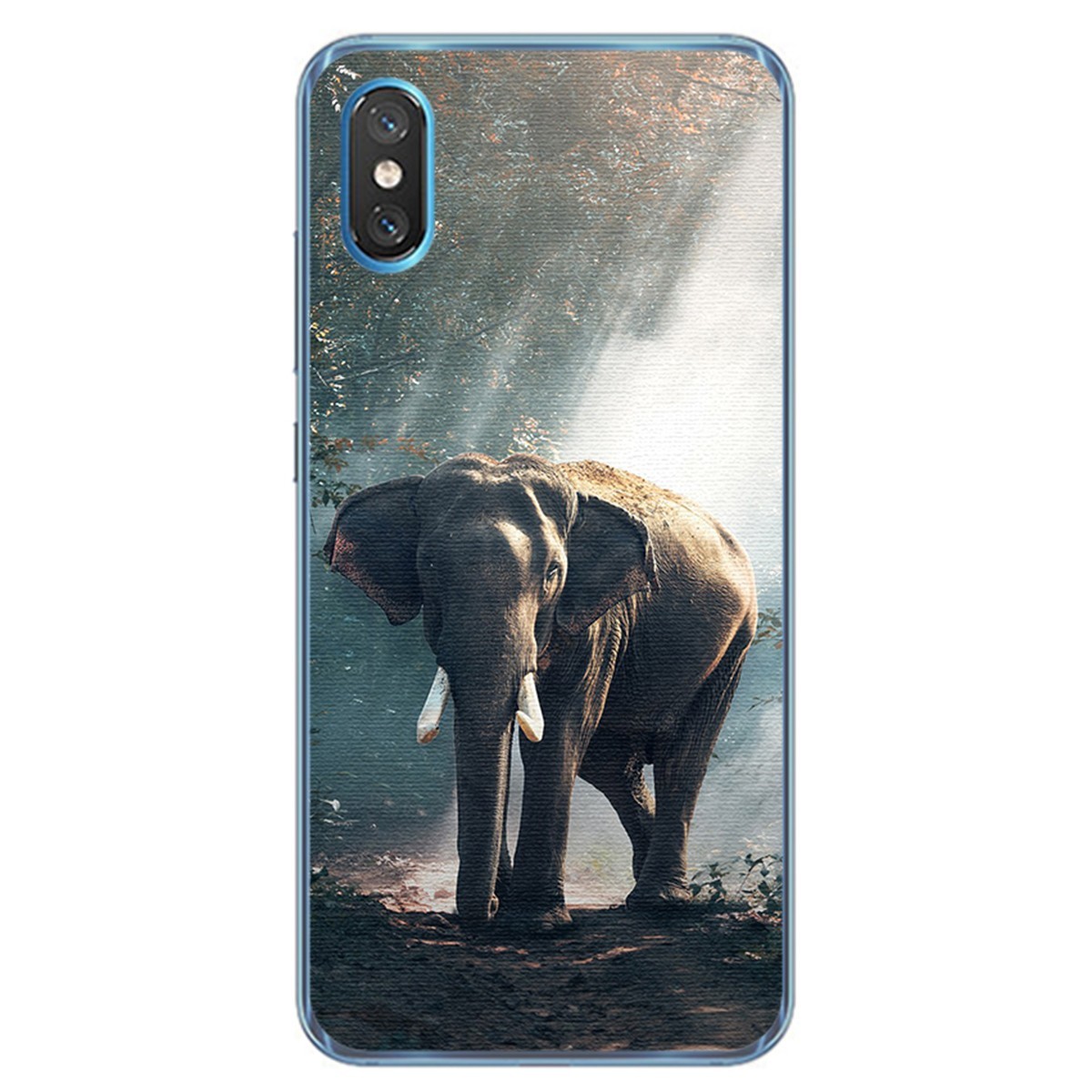 Funda Gel Tpu para Xiaomi Mi 8 Pro diseño Elefante Dibujos