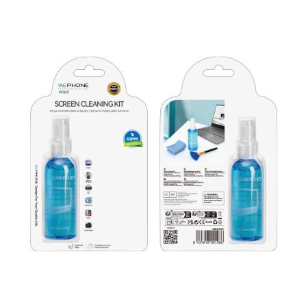 Kit de Limpieza 3 en 1 Wephone WQ01 – Para Pantallas,Laptops y Cámaras