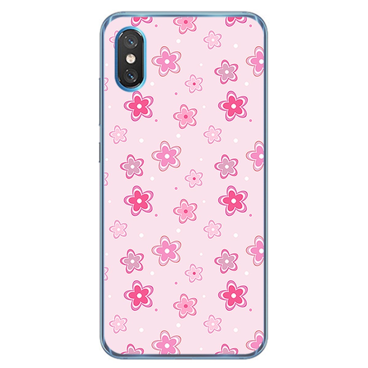 Funda Gel Tpu para Xiaomi Mi 8 Pro diseño Flores Dibujos