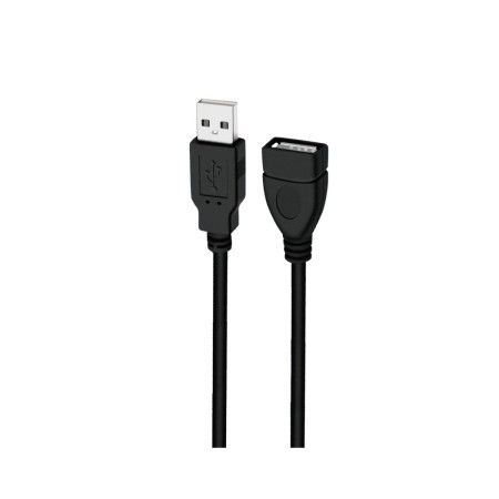Cable Alargador USB Wephone WG09 – USB 2.0 (A Macho a A Hembra) de 3 Metros Negro