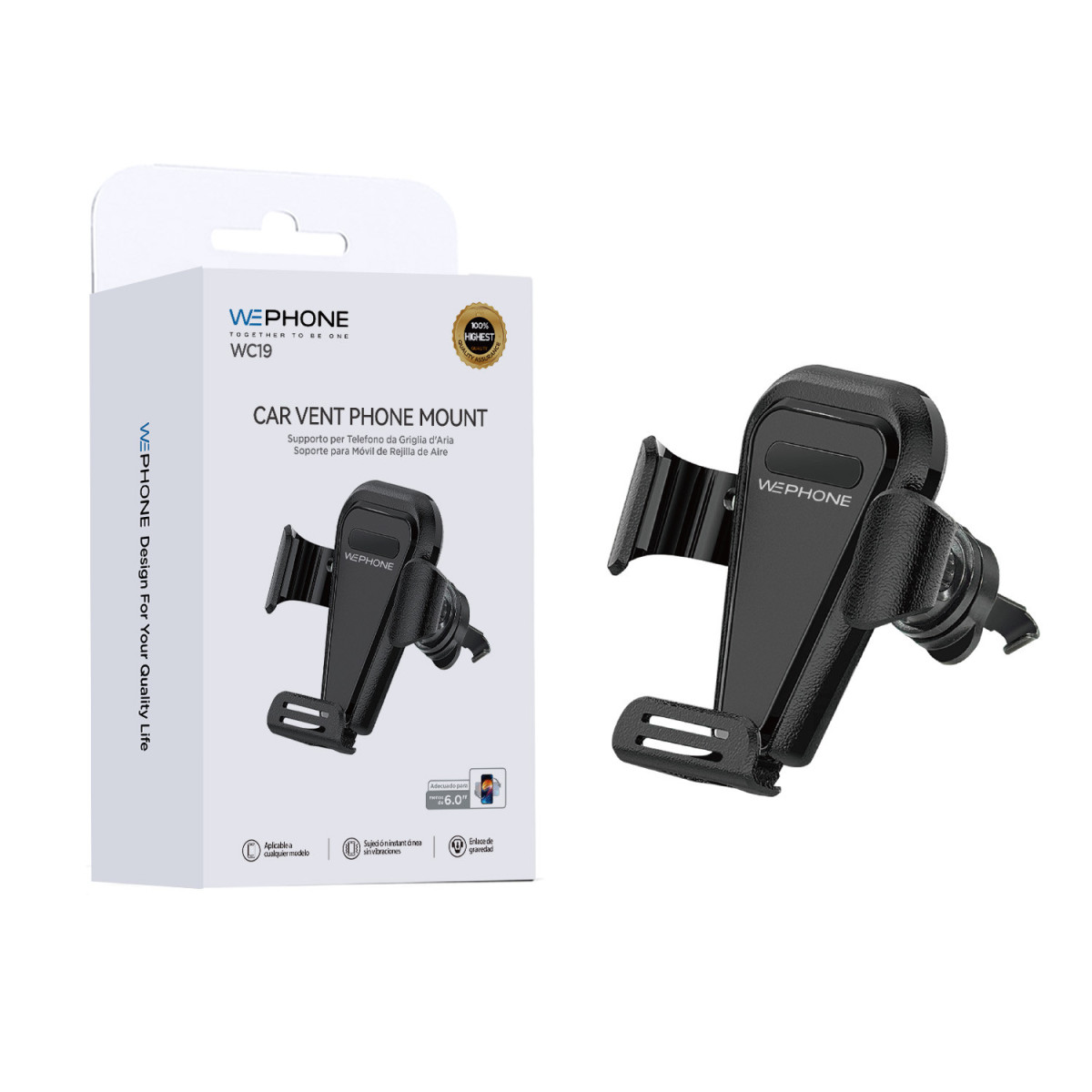 Soporte de Móvil para Coche Wephone WC19 –...