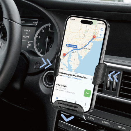 Soporte de Móvil para Coche Wephone WC19 – Sistema de Gravedad para Rejilla de Aire – Sujeción Automática hasta 6”