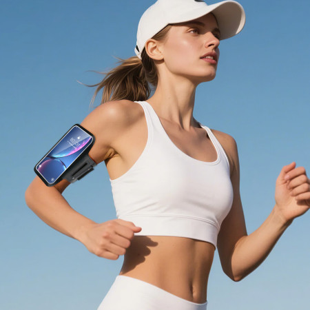 Funda Deportiva de Brazo Wephone WT01 – Brazalete para Running,Pantalla Táctil Accesible y Neopreno para Smartphones hasta 6.9"