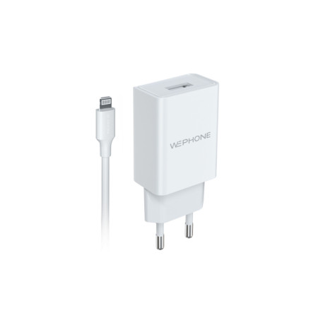 kit Cargador de Pared Wephone WA03 USB-A 12W + Cable Lightning